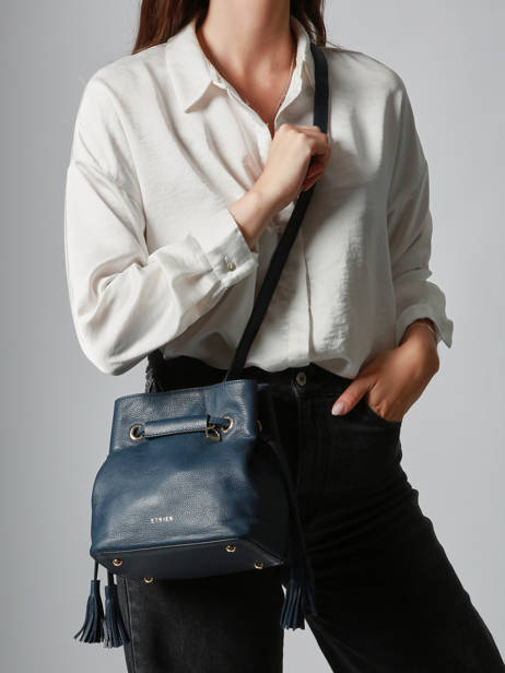 Sac Bourse S Tradition Cuir Etrier Bleu tradition ETRA004S vue secondaire 1